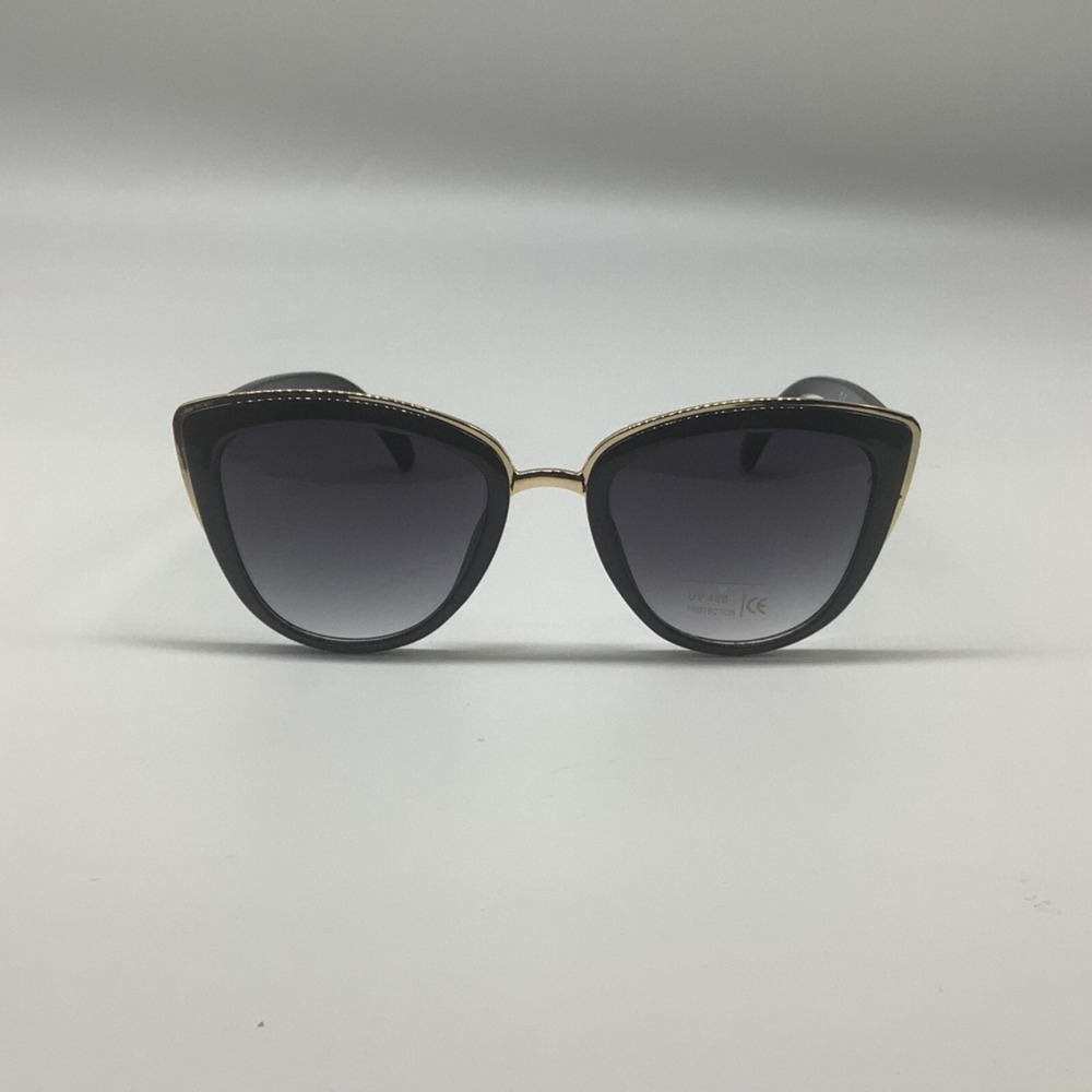 Retro Cat Eye Sunglasses‎ Women's UV400 Gradient Sunglasses Black - Picture 5 of 7